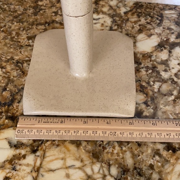 Handmade Ceramic Cat Themed Paper Towel Holder or Toilet Paper Roll Holder New - Picture 6 of 9